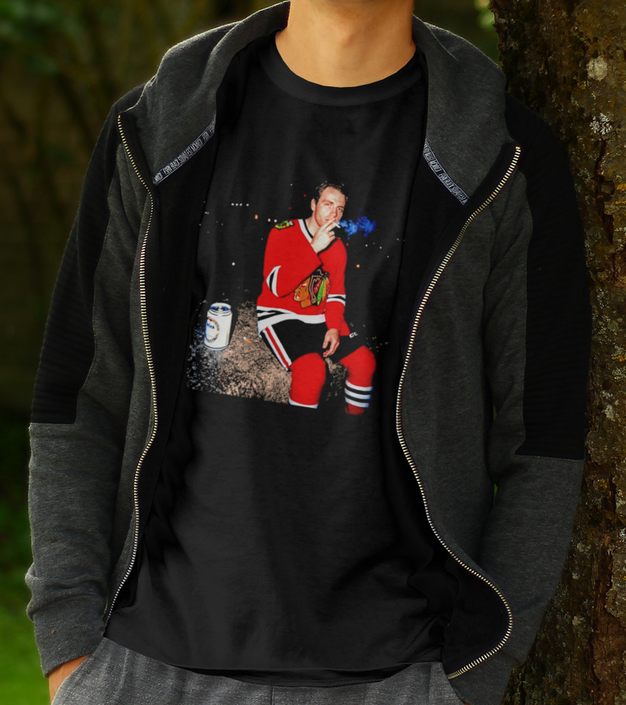 Patrick Kane Chicago Blackhawks Showtime Smoking Retro Aesthetic T-Shirt