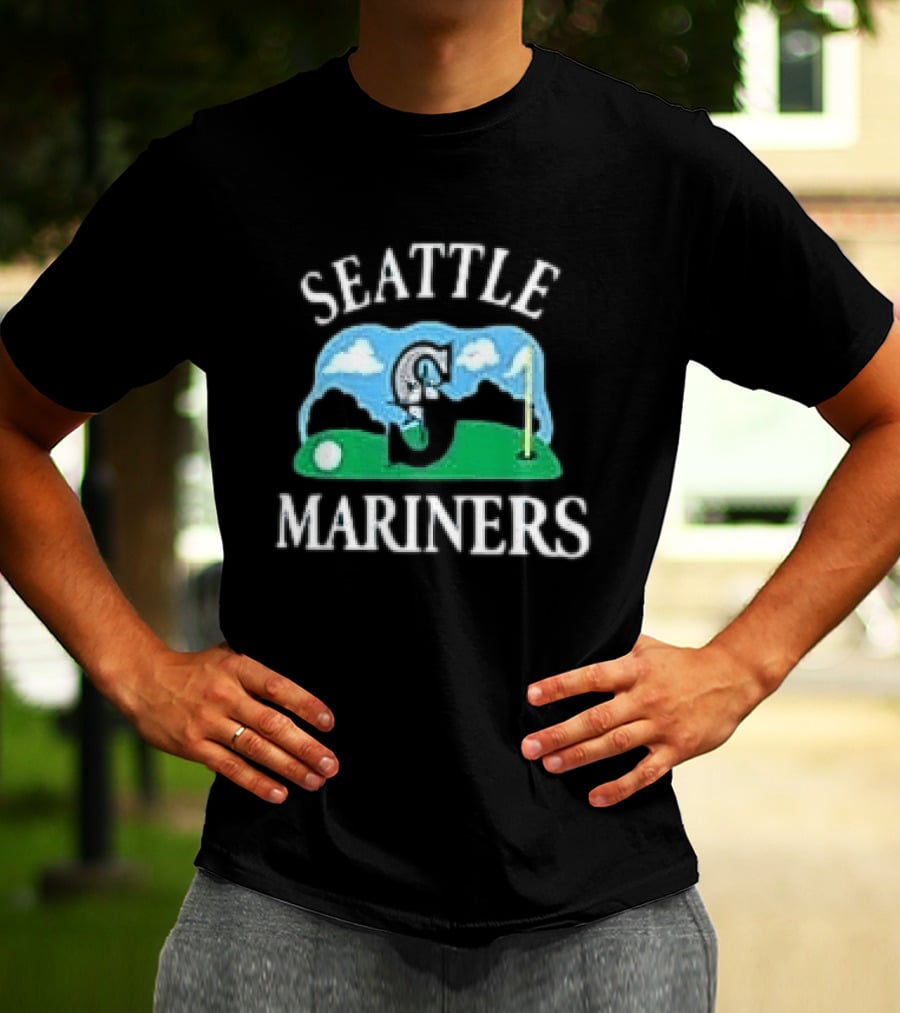 Seattle Mariners '47 Plackard Foundation Unicorn Golf T-Shirt