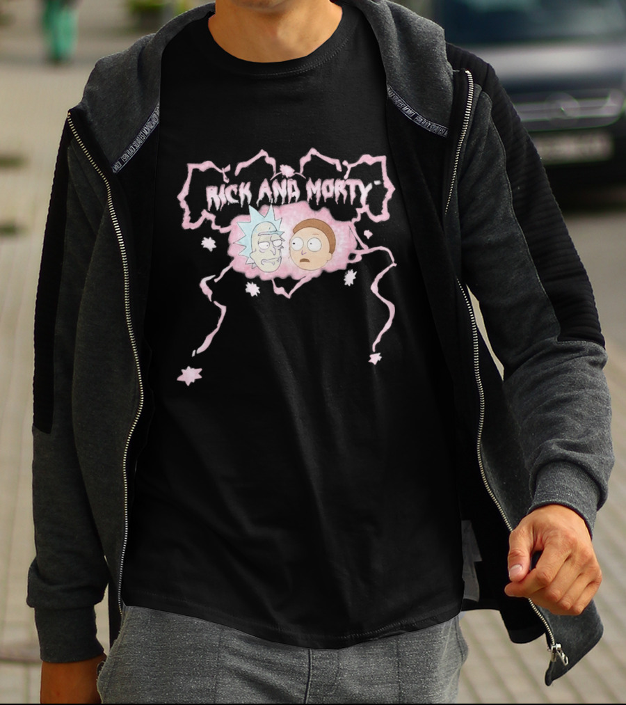 Secret Lives Of Gypsy Wives S01 Rick And Morty Pink Portal T-Shirt