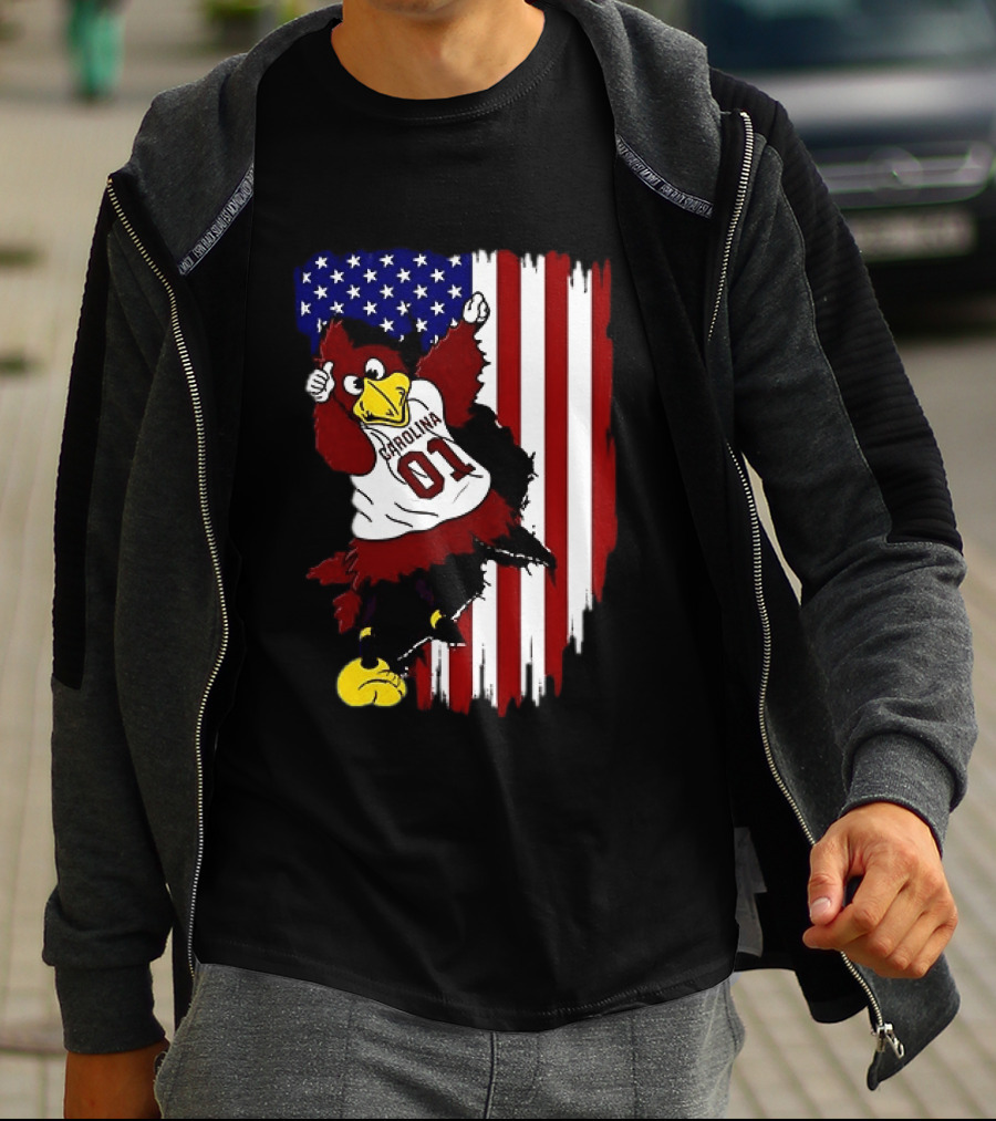 South Carolina Gamecocks Carolina 01 USA Flag We The People T-Shirt