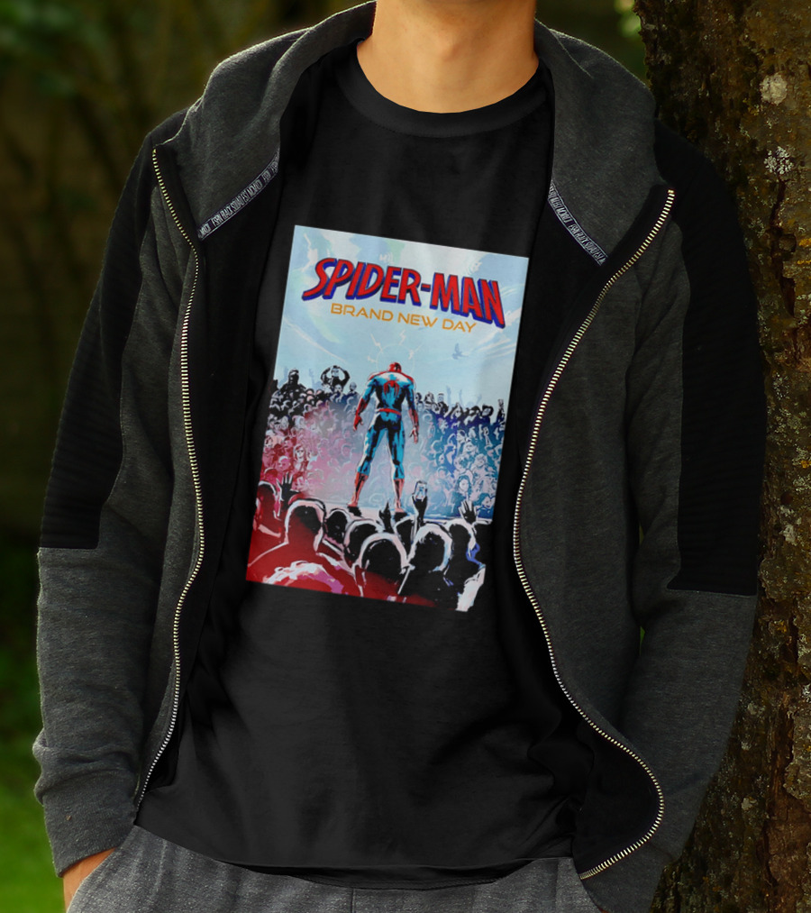 Spider Man Brand New Day Crowd Marvel T-Shirt