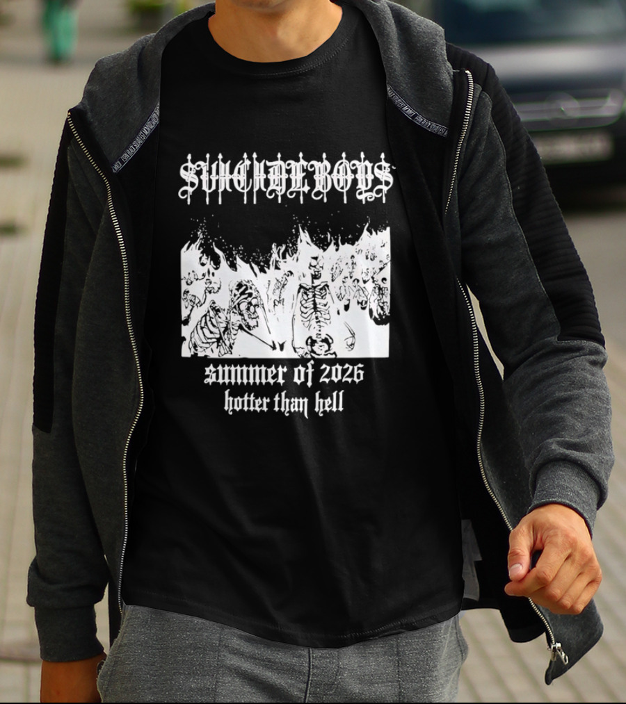 Suicideboys Summer Of 2026 Hotter Than Hell Skeletons T-Shirt
