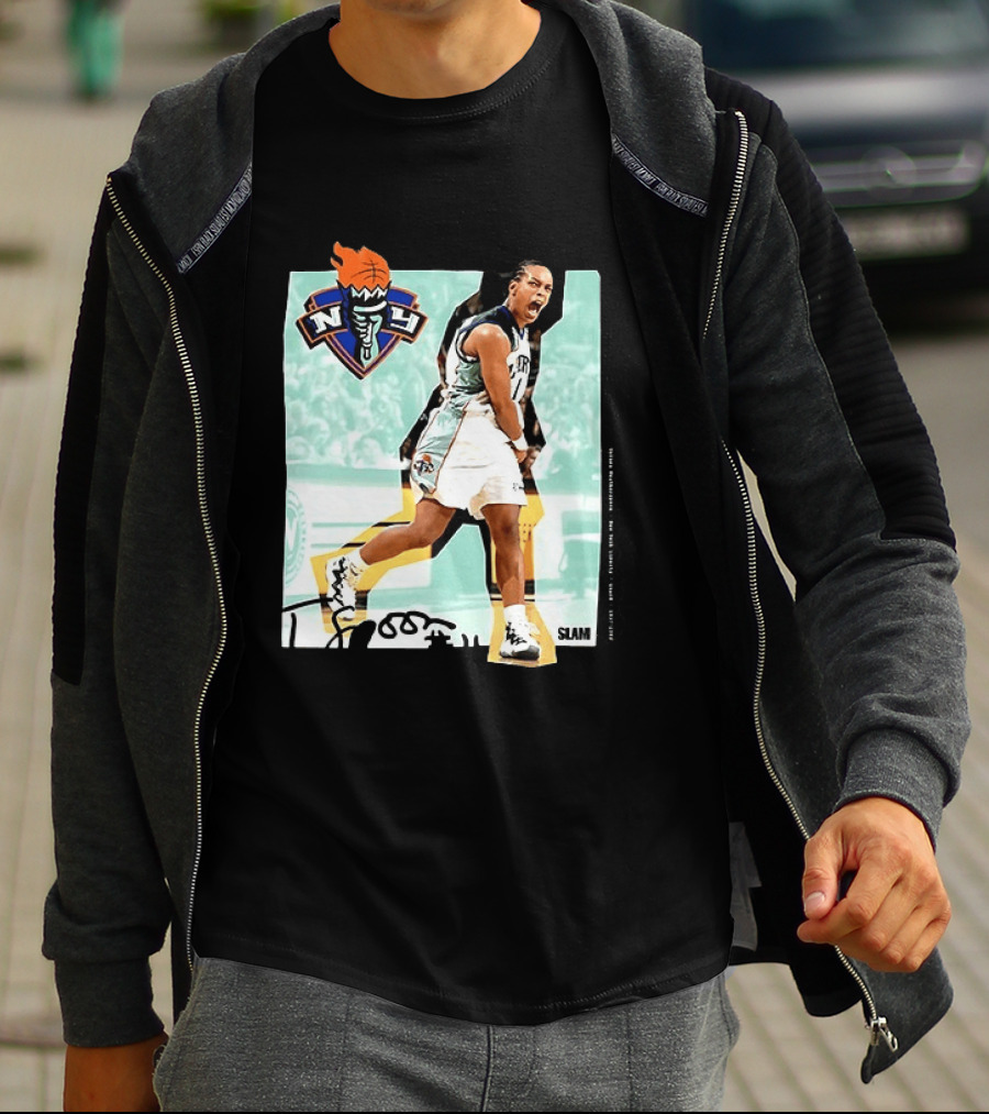 WNBA Legends Teresa Weatherspoon New York Liberty SLAM T-Shirt