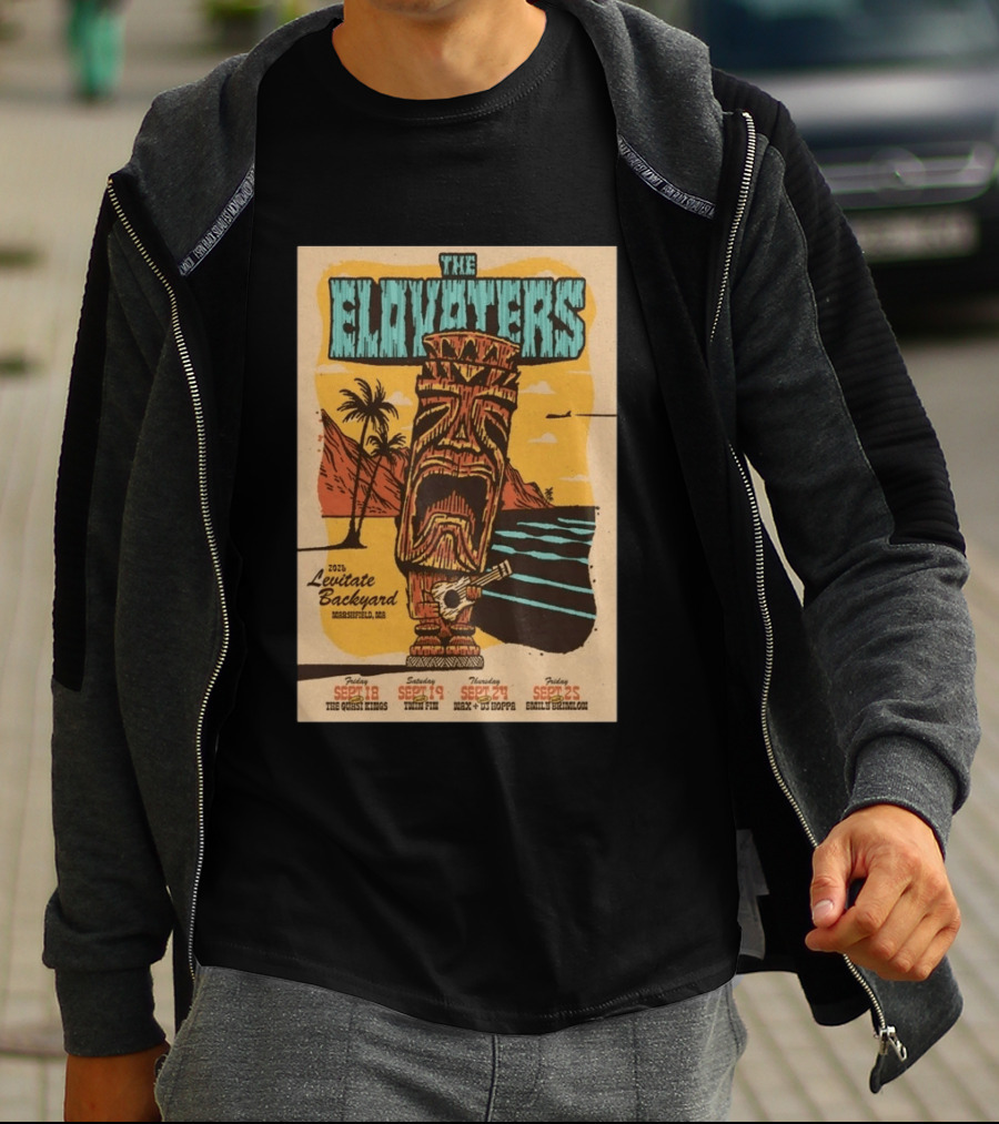 The Elovaters 2026 Levitate Backyard Marshfield MA Event With The Guess Who Max DJ Boppa Emily Rose Sept 18 25 T-Shirt