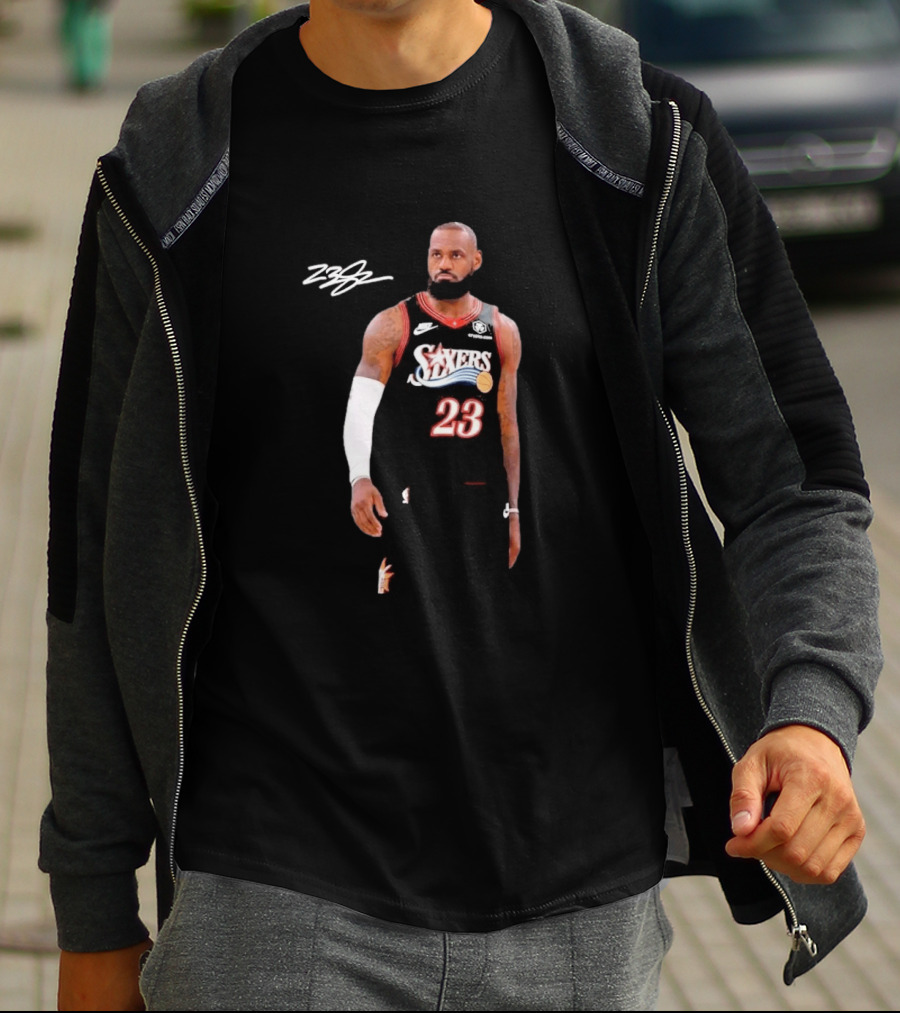 LeBron James Sixers 23 Signature Farewell Last Ride T-Shirt