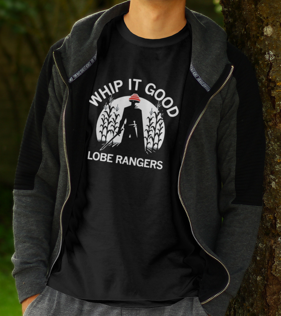 Whip It Good Lobe Rangers Cornfield Silhouette Red Hat T-Shirt
