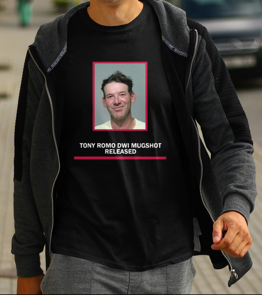 Tony Romo DWI Shot Released 2026 T-Shirt