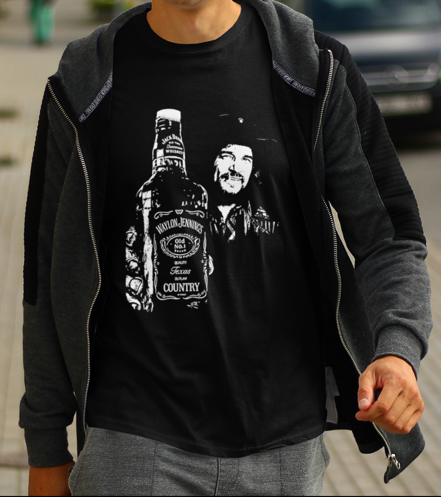 Waylon Jennings Old No 8 Brand Texas Country T-Shirt