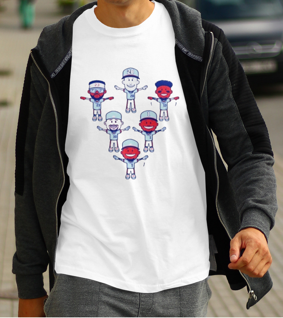 Chris Sale Keep Flying 2 Baseball Cartoon Characters With Numbers T-Shirt