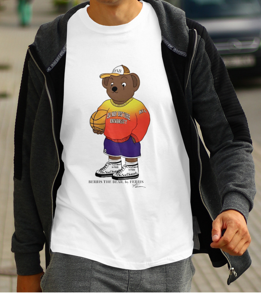 Berris The Bear Basketball Do Not Disturb University Giannis Antetokounmpo T-Shirt