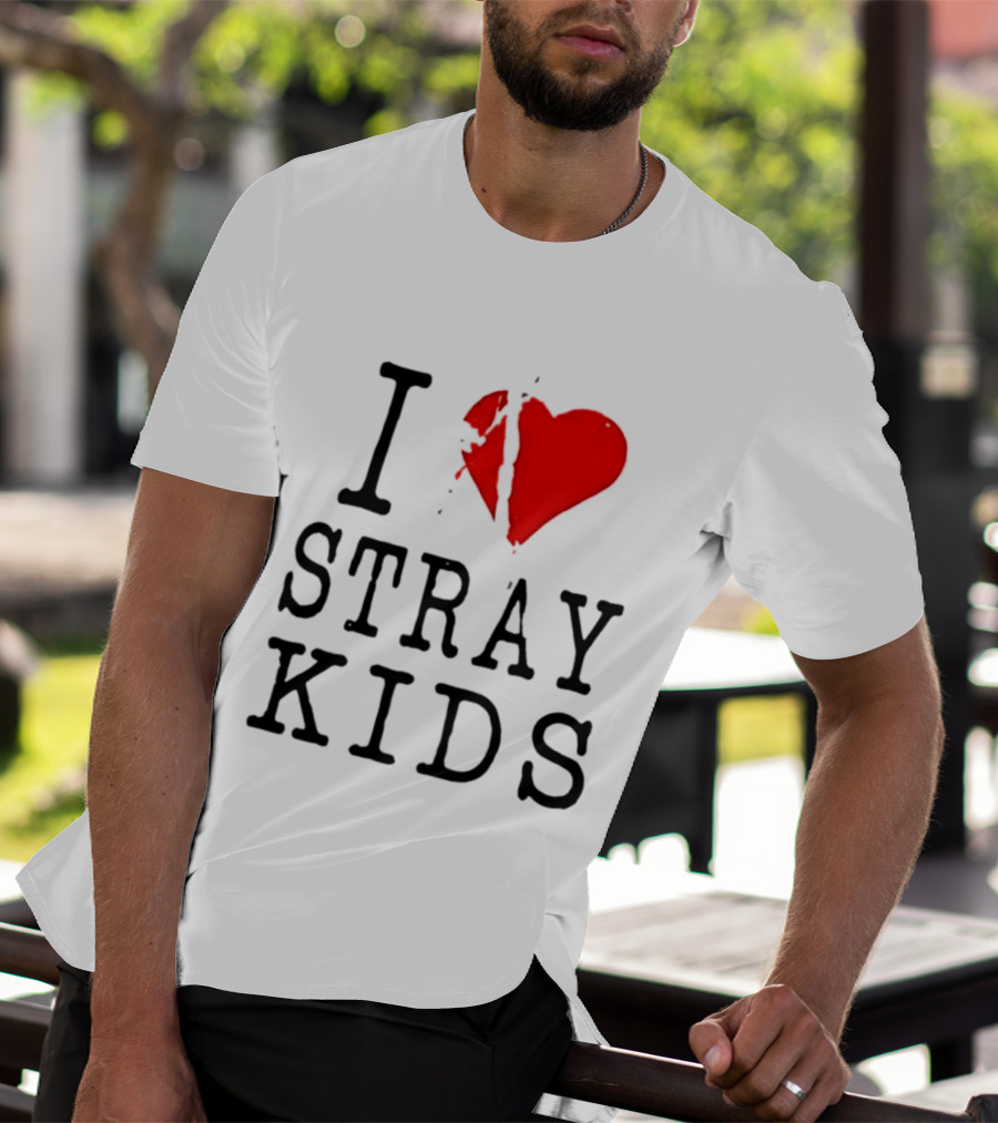 I Love Stray Kids Broken Heart T-Shirt