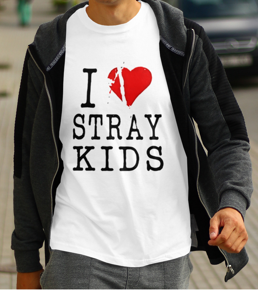 I Love Stray Kids Broken Heart T-Shirt
