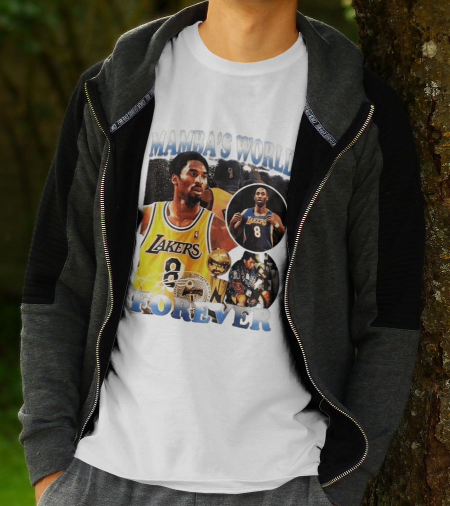 Mamba's World Forever Lakers Kobe Bryant 8 T-Shirt