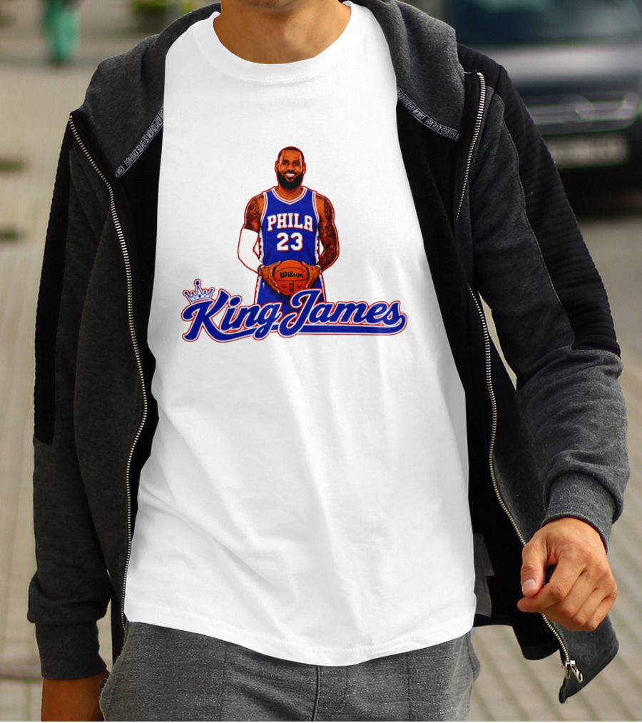 King James Philly 23 Basketball Legend T-Shirt