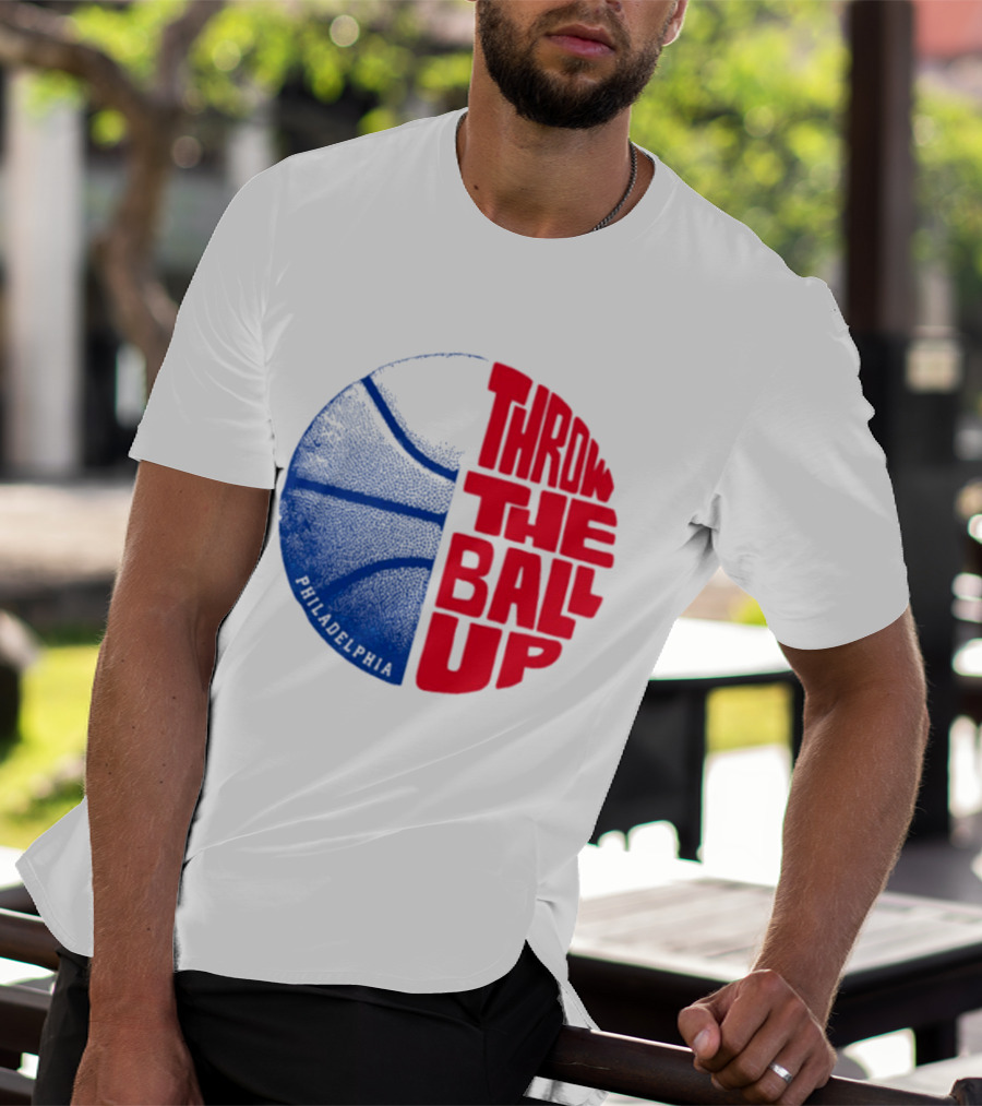 LeBron James Philadelphia 76ers Throw The Ball Up Basketball T-Shirt