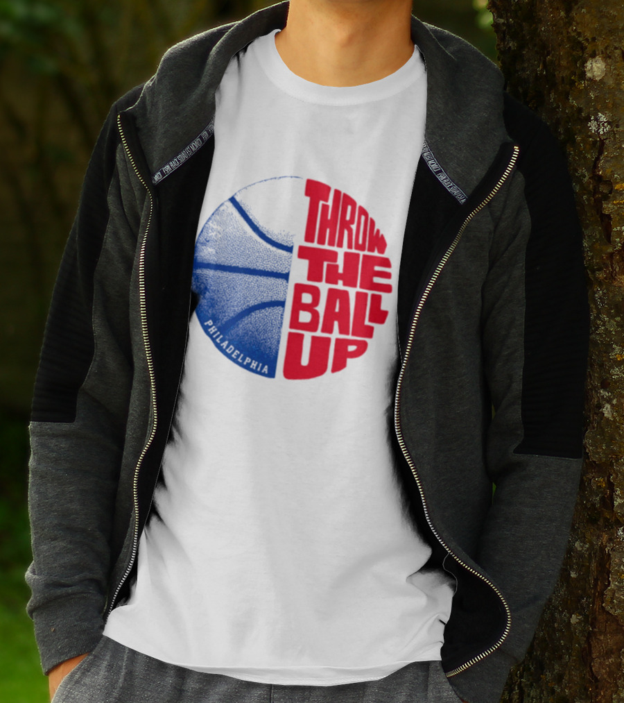 LeBron James Philadelphia 76ers Throw The Ball Up Basketball T-Shirt