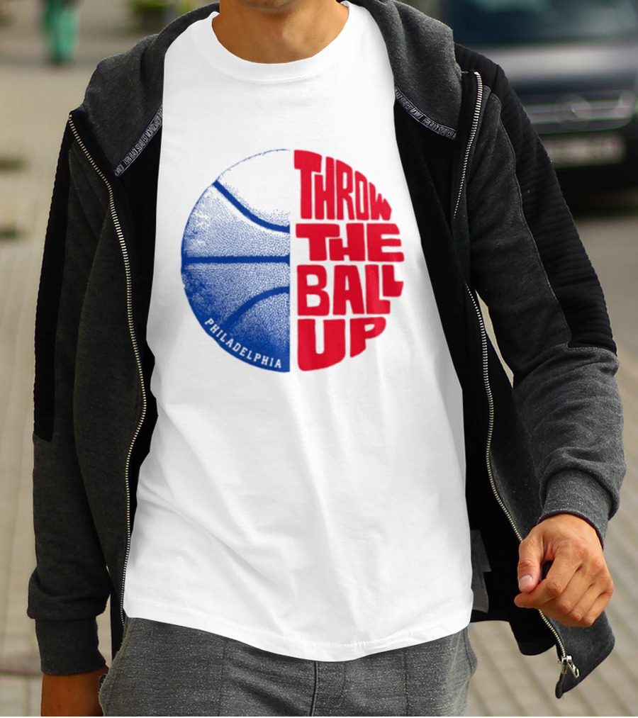 LeBron James Philadelphia 76ers Throw The Ball Up Basketball T-Shirt