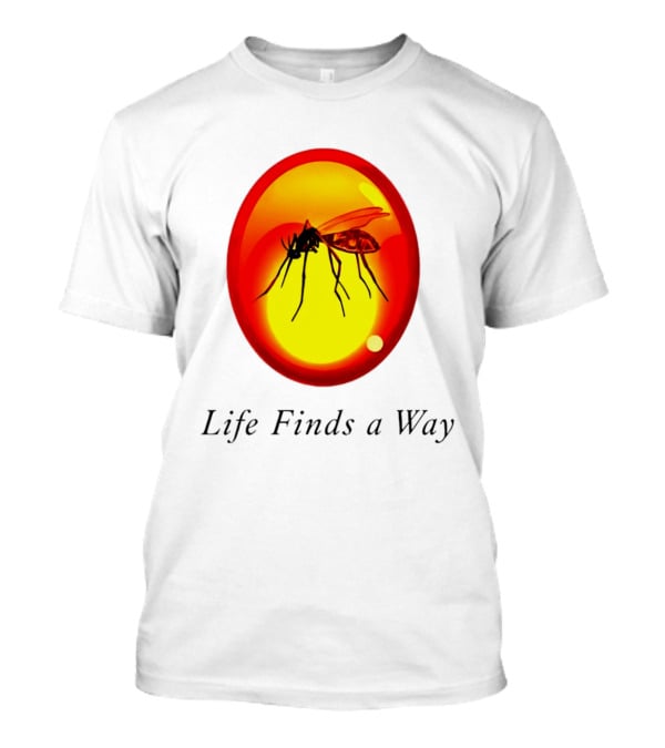 Mosquito In Amber Life Finds A Way Jurassic Park T-Shirt