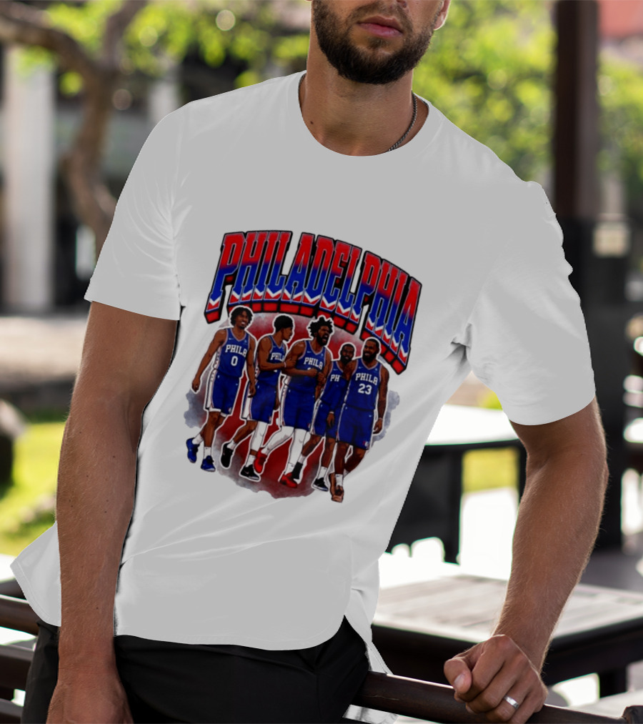 Philadelphia Basketball Starting 5 PHILA 23 0 T-Shirt