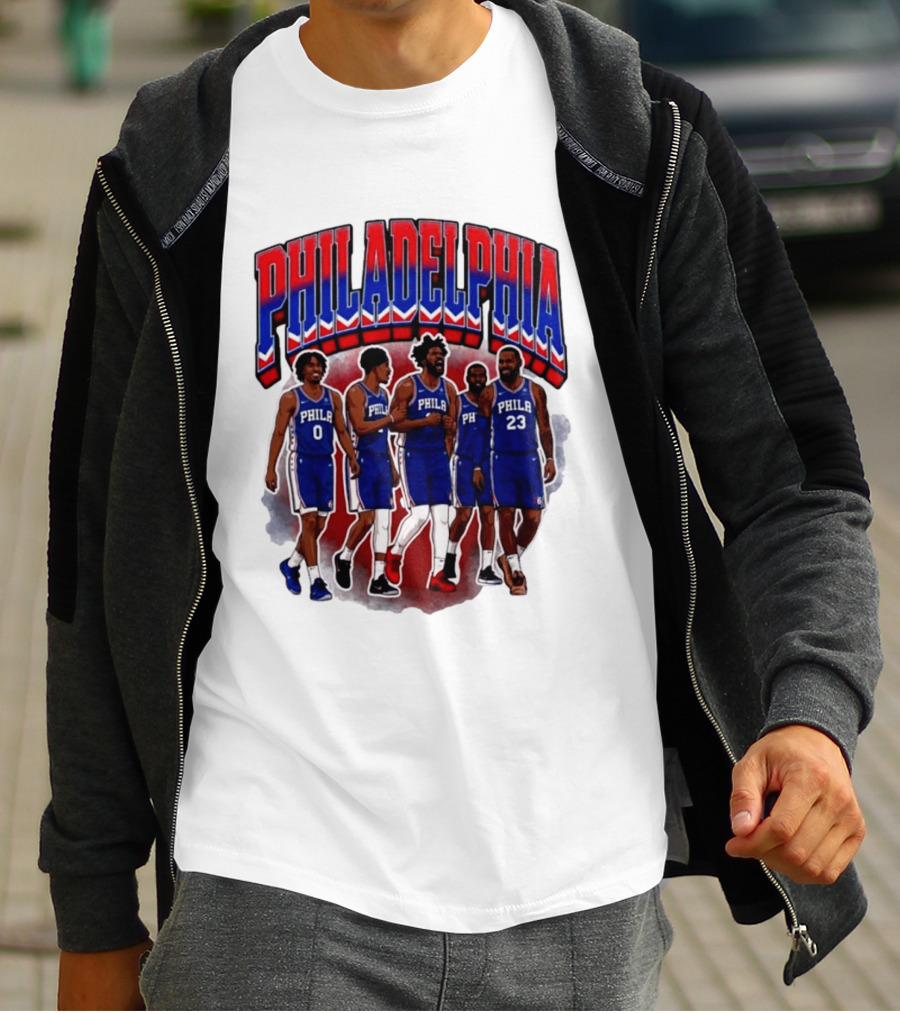Philadelphia Basketball Starting 5 PHILA 23 0 T-Shirt