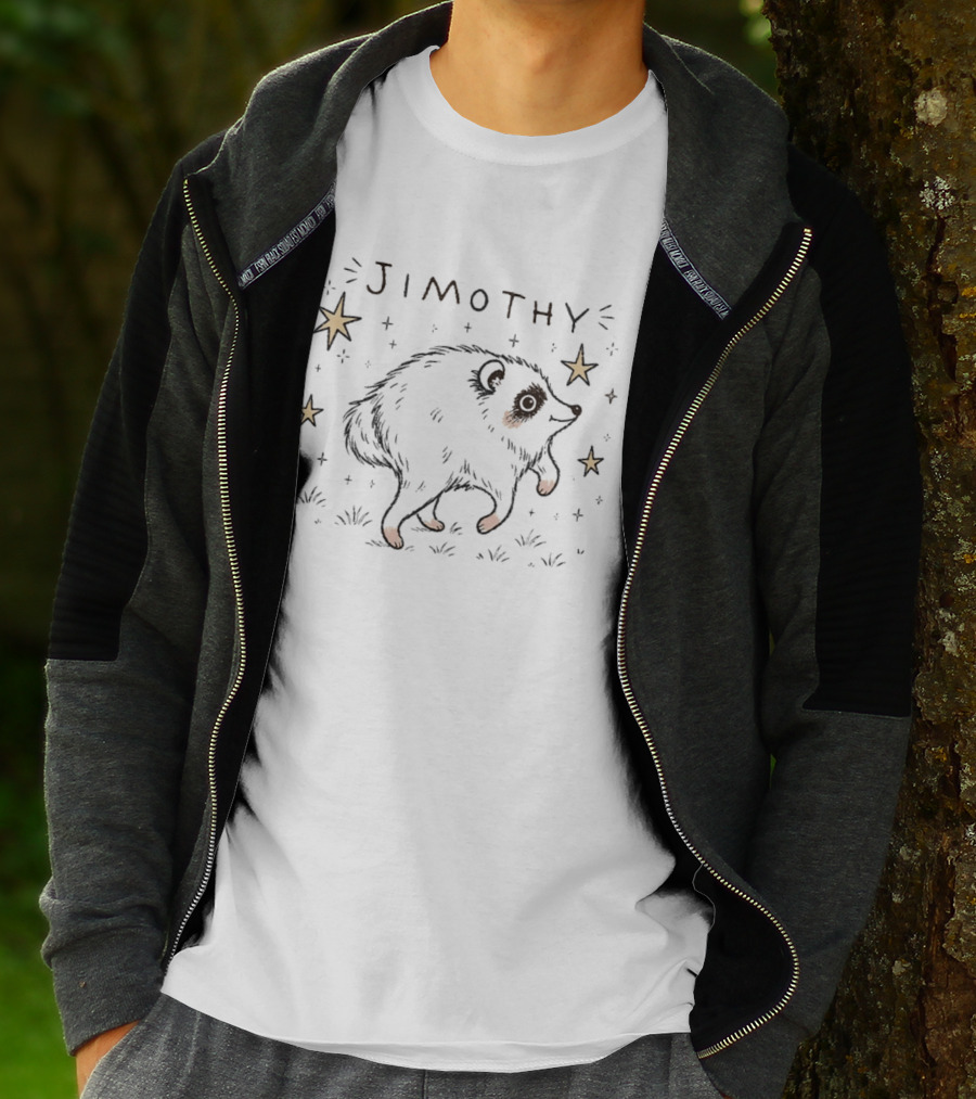 Jimothy Raccoon With Stars And Whimsical T-Shirt