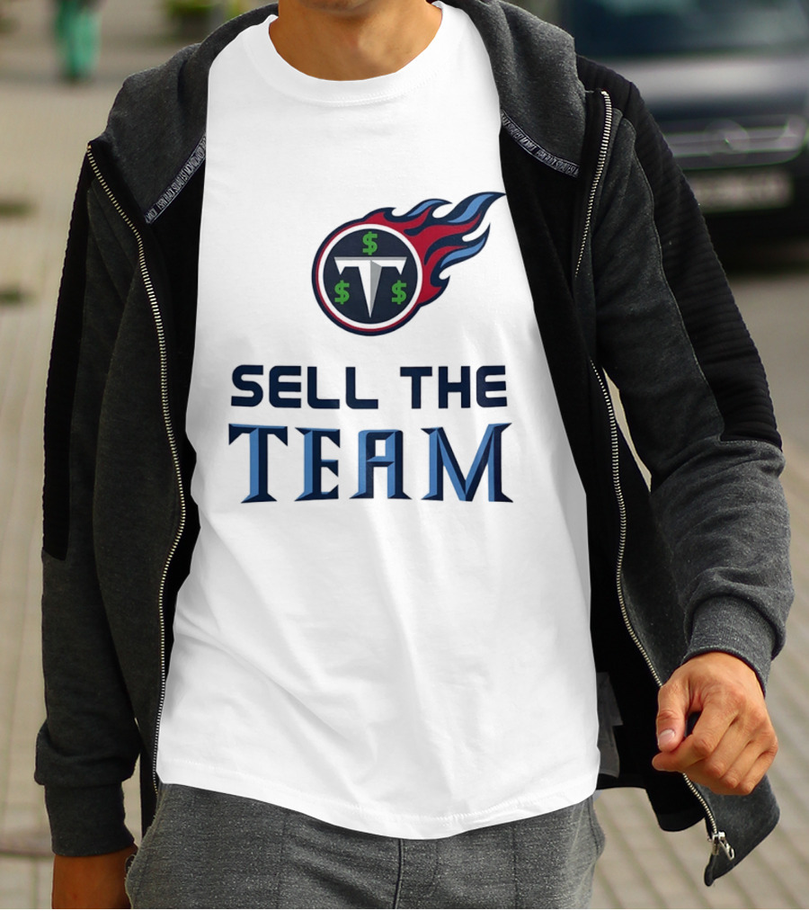 Tennessee Titans Sell The Team Dollar Symbol Flame T-Shirt