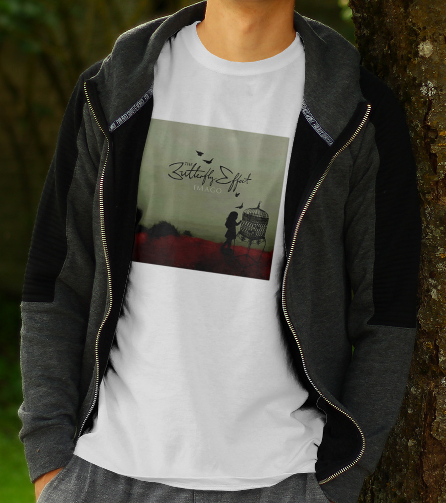 The Butterfly Effect IMAGO Silhouette With Birdcage And Butterflies T-Shirt