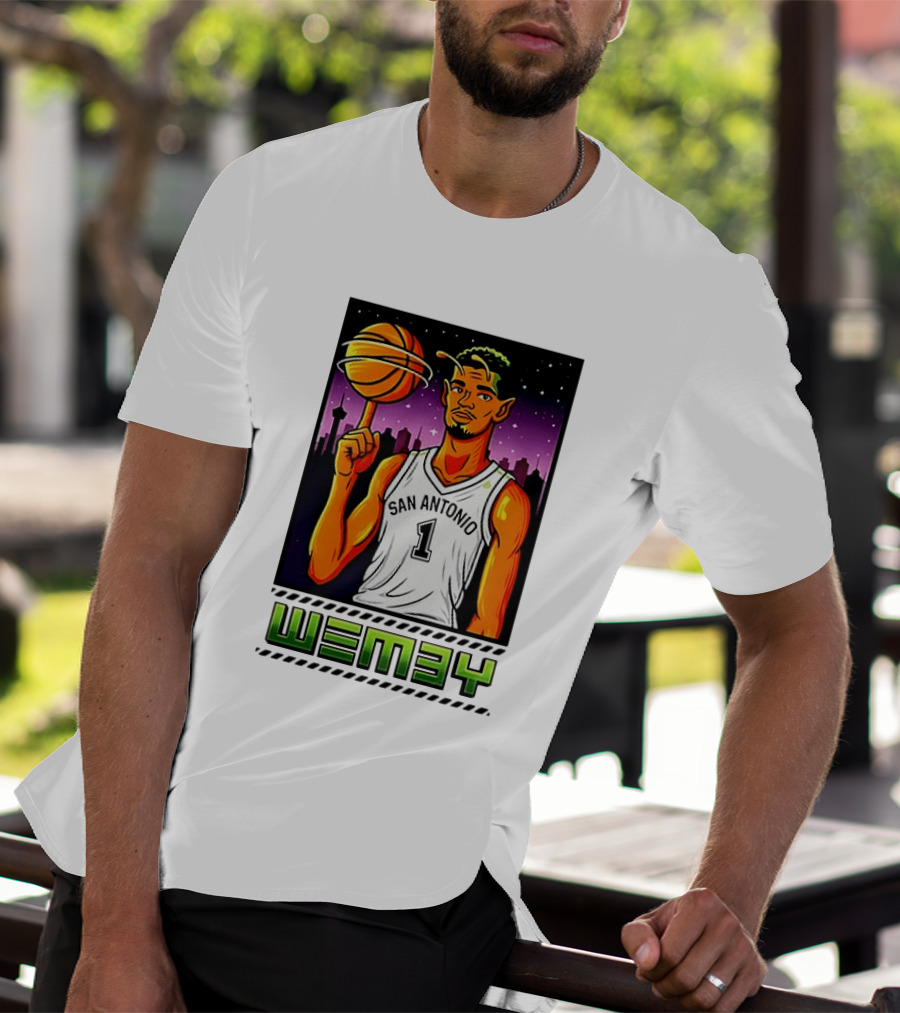 Wemby No 1 San Antonio Basketball Alien T-Shirt