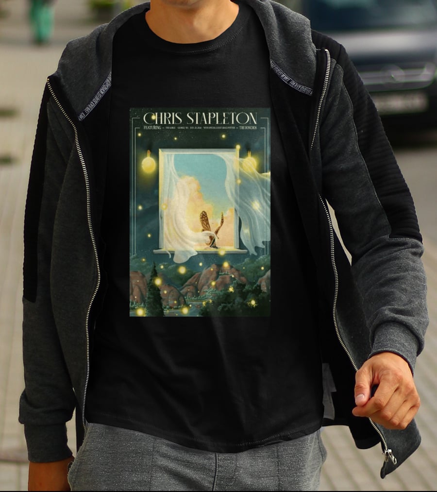 Chris Stapleton Featuring The Gorge George WA July 25 2026 With Special Guest Grace Potter The Honchos T-Shirt