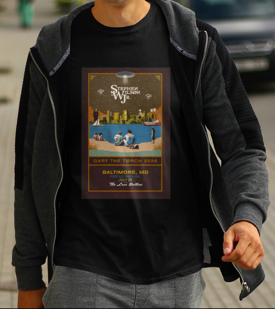 Stephen Wilson Jr Baltimore Gary The Torch 2026 Pier Six Pavilion July 25 The Lone Bellow T-Shirt