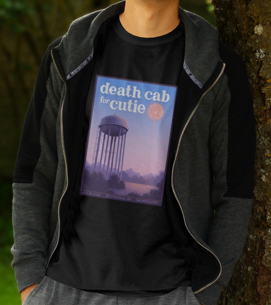 Death Cab For Cutie July 25 2026 The Momentary Bentonville AR Water Tower Firework T-Shirt