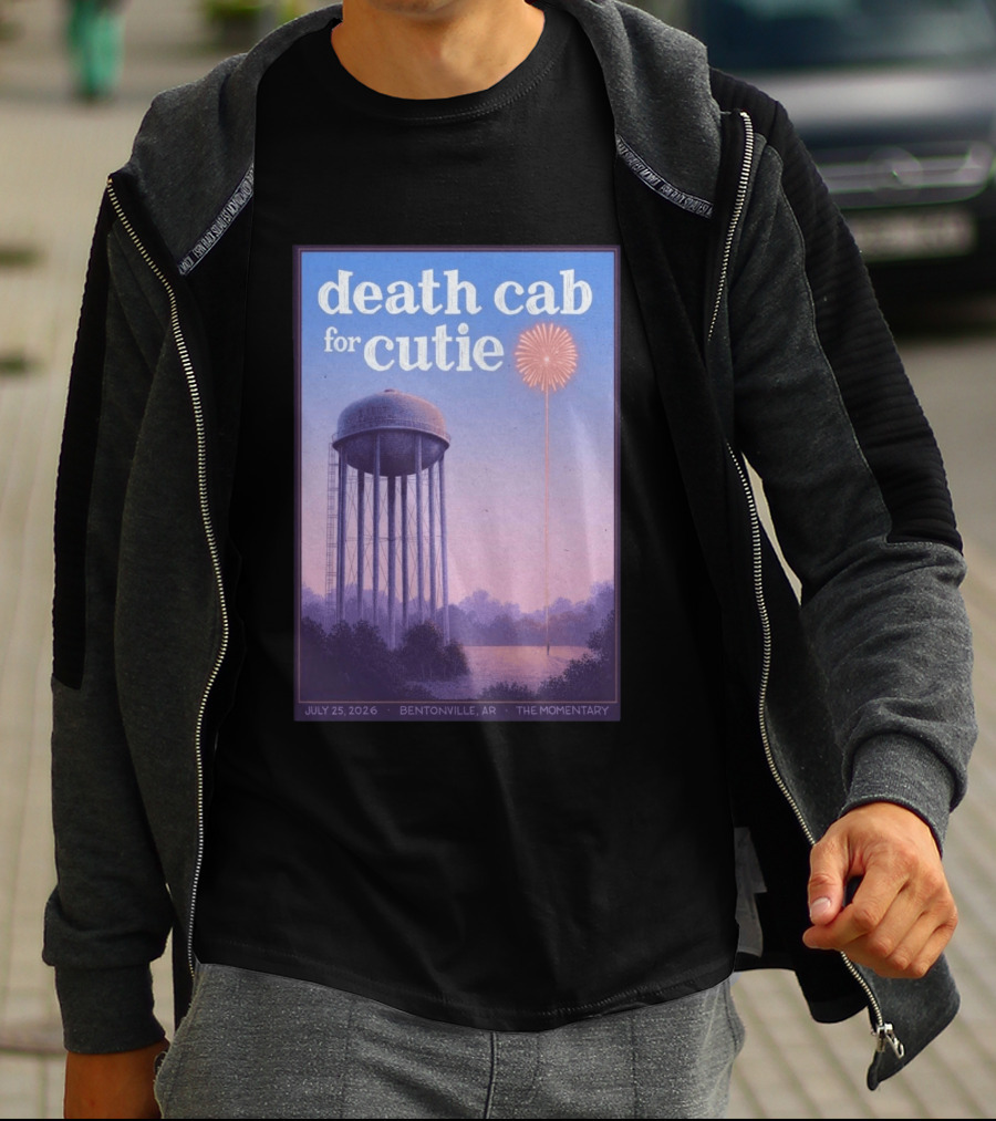 Death Cab For Cutie July 25 2026 The Momentary Bentonville AR Water Tower Firework T-Shirt