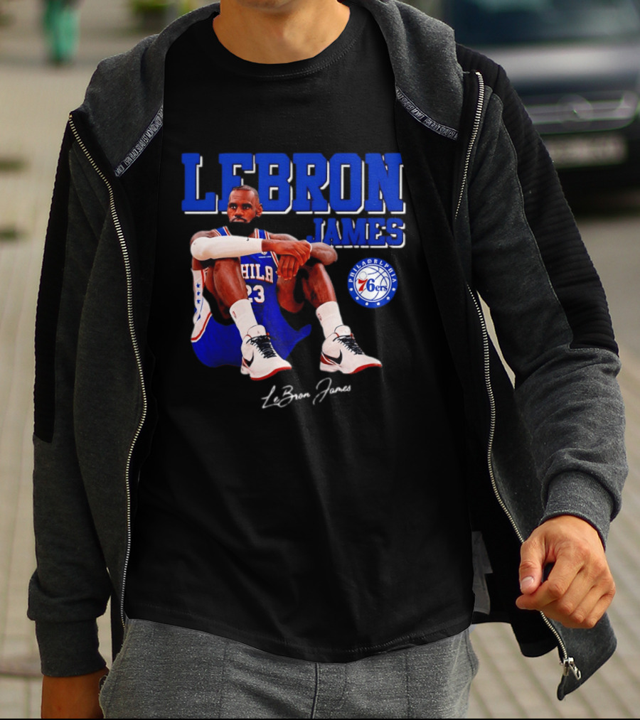 Lebron James 23 Philadelphia 76ers Basketball Phila 76ers 2026 T-Shirt