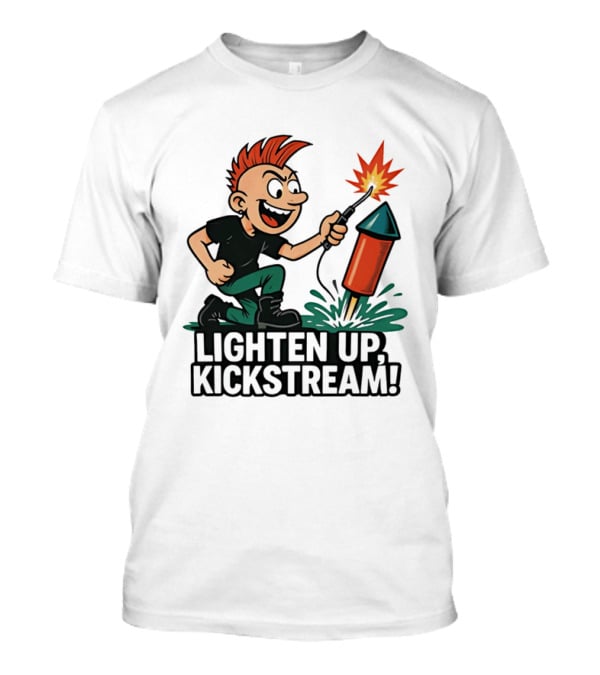 Lighten Up Kickstream Fireworks Rocket Blast T-Shirt