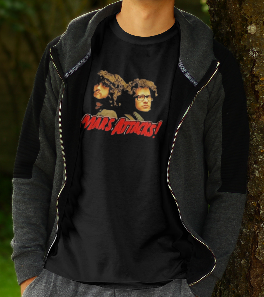 Omar Rodríguez López Cedric Bixler Zavala Mars Attacks Collaboration T-Shirt