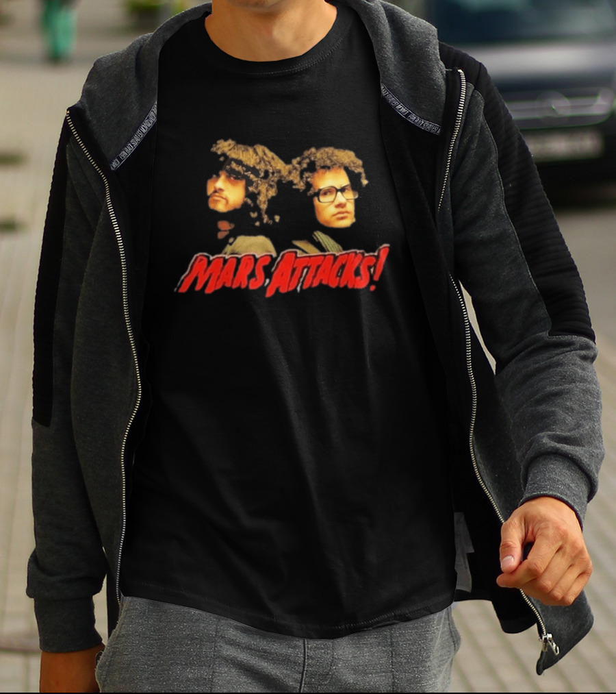 Omar Rodríguez López Cedric Bixler Zavala Mars Attacks Collaboration T-Shirt