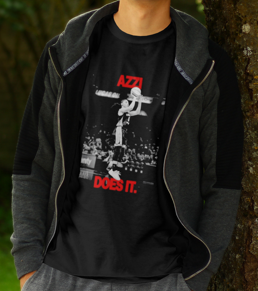 Azzi Fudd Azzi Does It WNBA Basketball Player Jump Shot T-Shirt