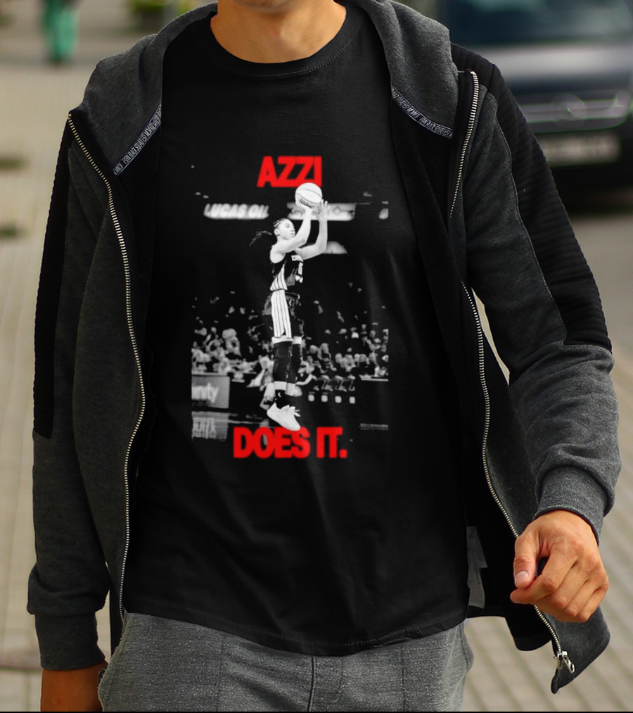 Azzi Fudd Azzi Does It WNBA Basketball Player Jump Shot T-Shirt