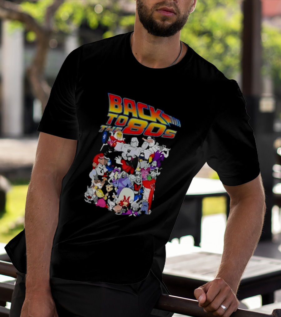 Back To The 80s Various Cartoon Villains Retro Nostalgia T-Shirt