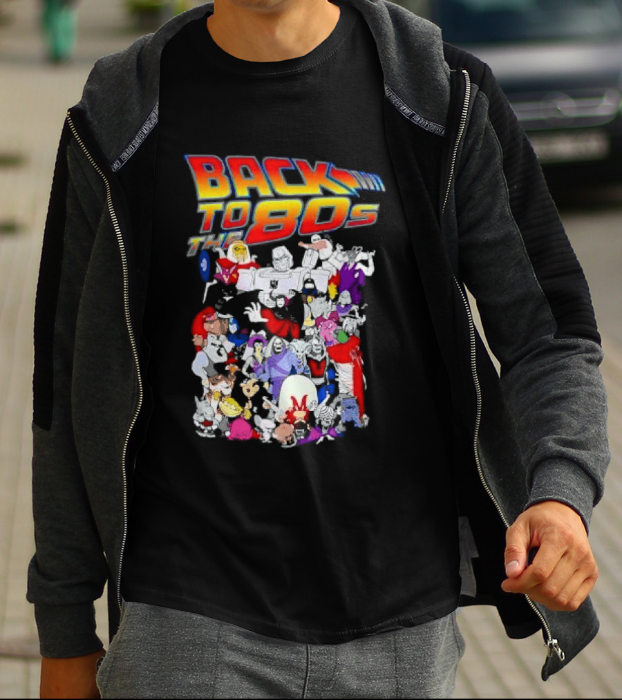 Back To The 80s Various Cartoon Villains Retro Nostalgia T-Shirt
