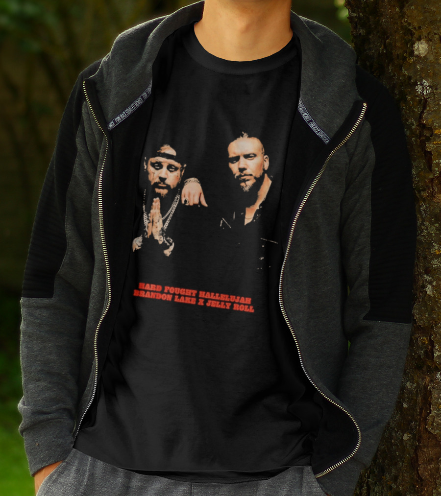 Brandon Lake X Jelly Roll Hard Fought Hallelujah T-Shirt