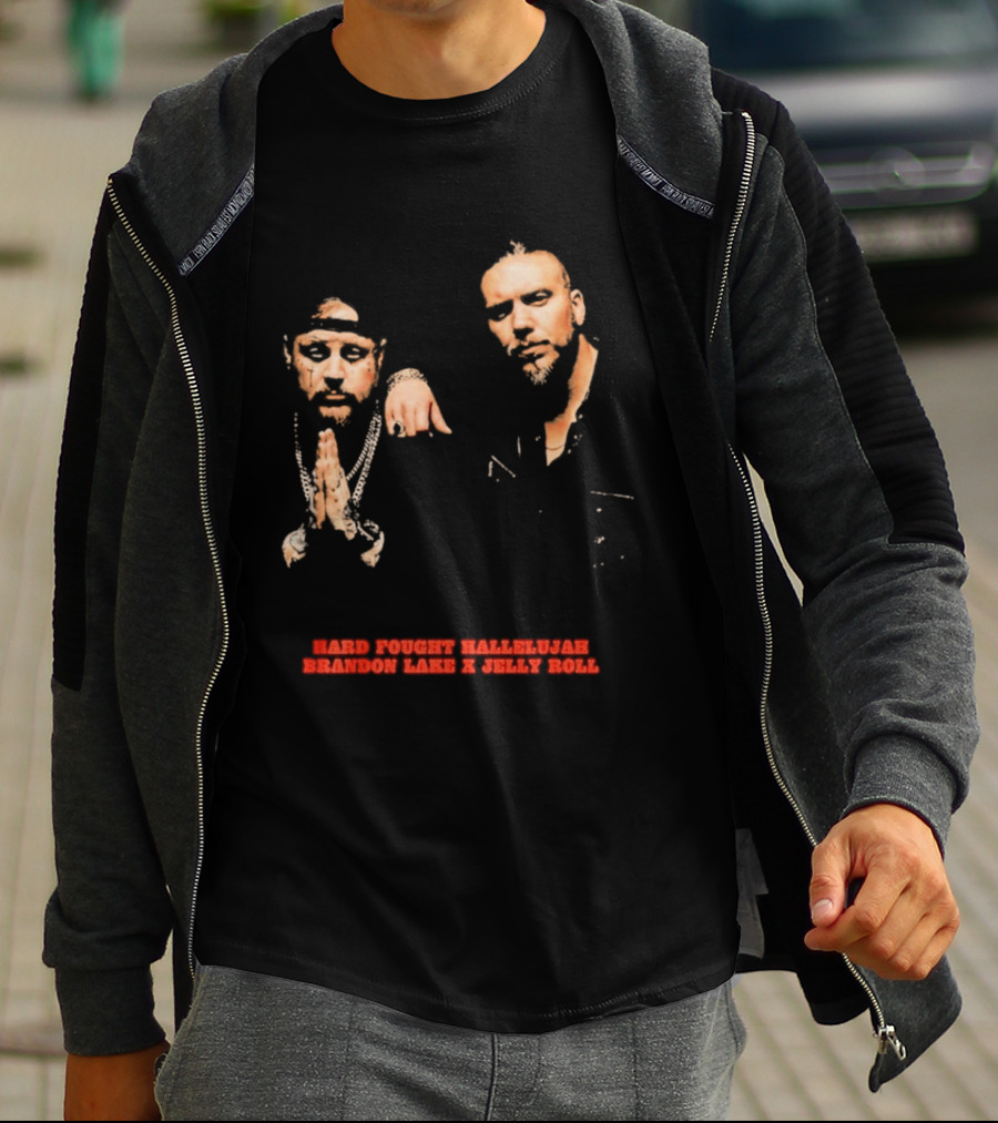 Brandon Lake X Jelly Roll Hard Fought Hallelujah T-Shirt