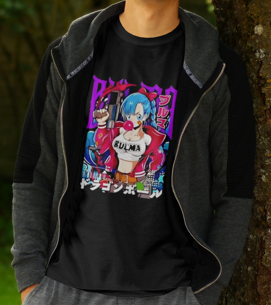 Bulma Dragon Ball Bulma Anime Manga Character Japan Kanji Street T-Shirt