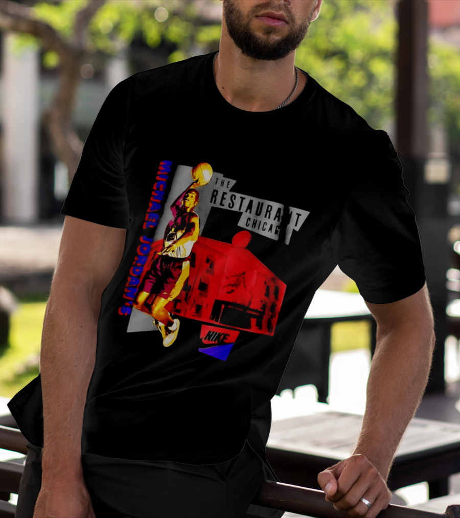 Michael Jordan's Restaurant Chicago Nike Basketball T-Shirt