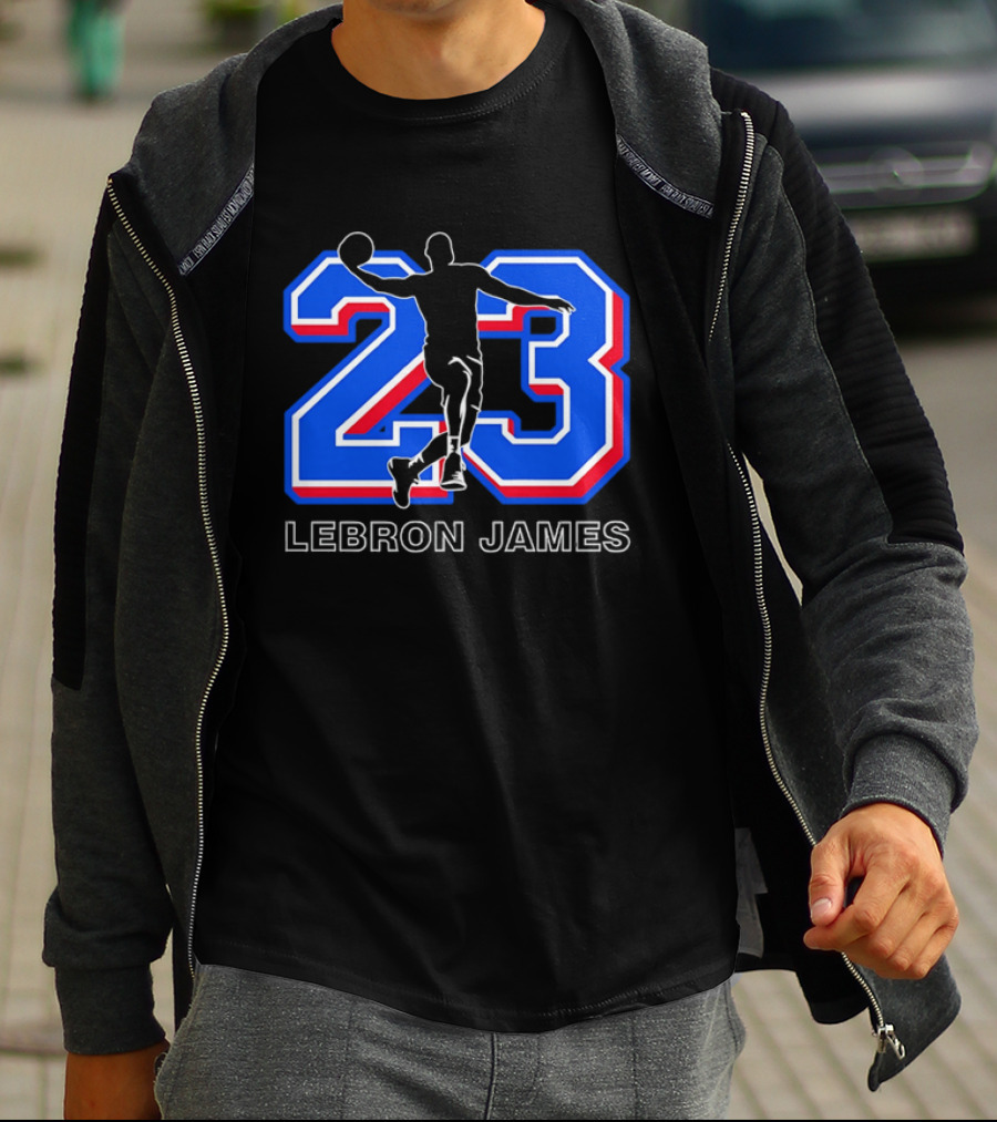 LeBron James 23 Basketball Dunk T-Shirt
