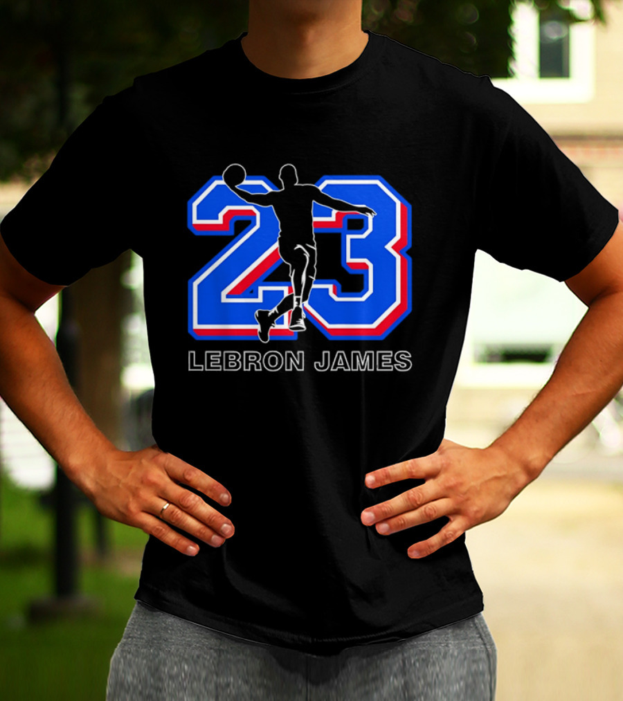 LeBron James 23 Basketball Dunk T-Shirt