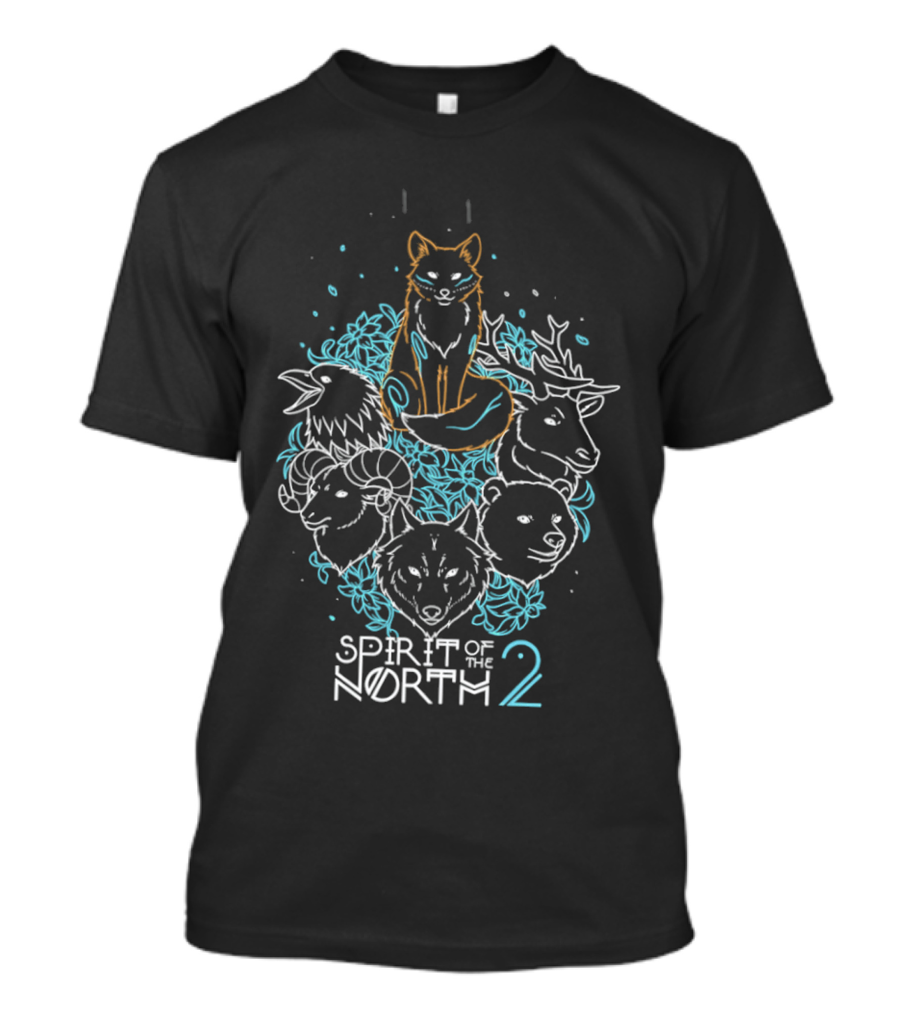 Spirit Of The North 2 Guardian Spirits Animal Circle T-Shirt
