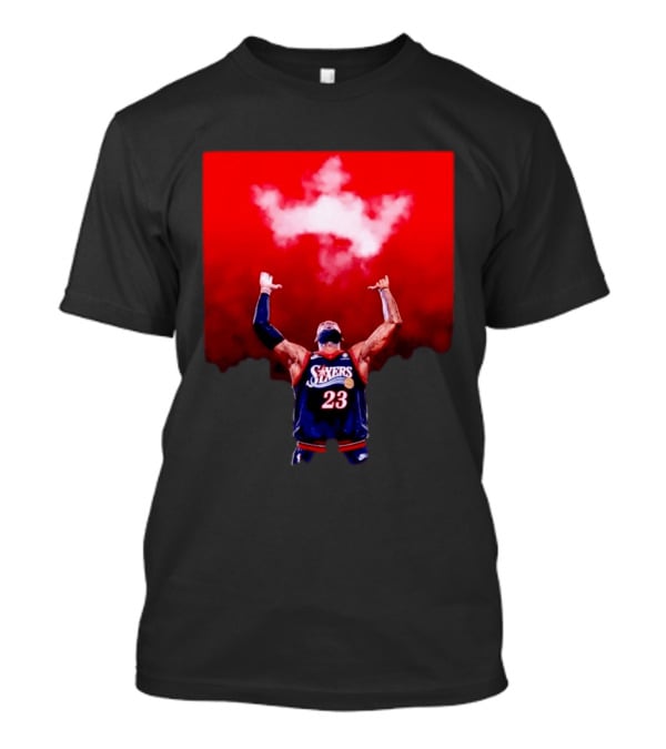 Philadelphia 76ers LeBron James Number 23 Cloud Crown T-Shirt