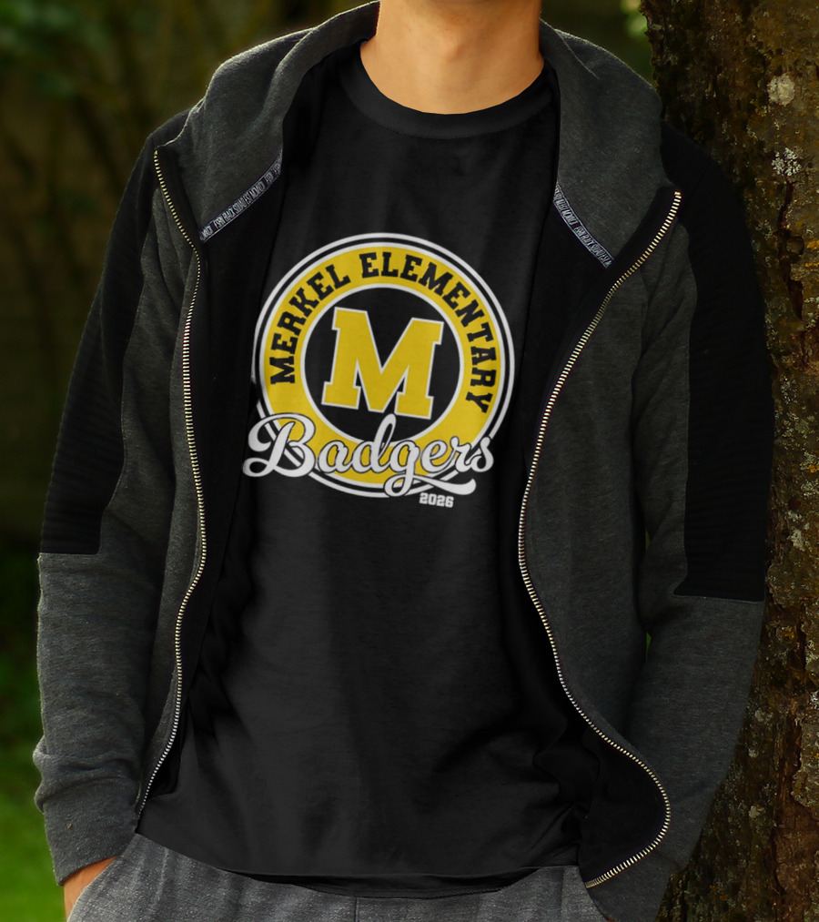Merkel Elementary Badgers Class Of 2026 M Circle T-Shirt