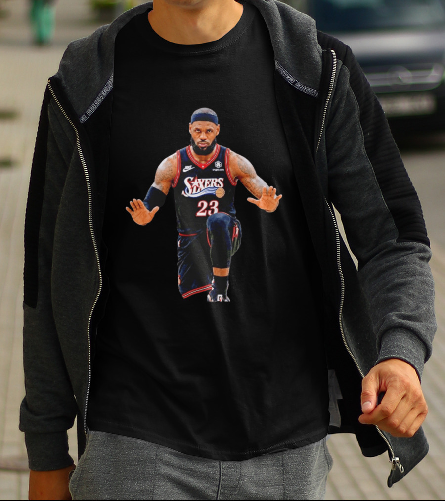 LeBron James 23 Philadelphia 76ers Jersey T-Shirt